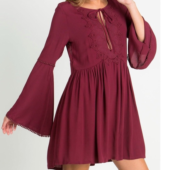 eesome Dresses & Skirts - BLACK AVAILABLE ONLY Bell Sleeve Dress